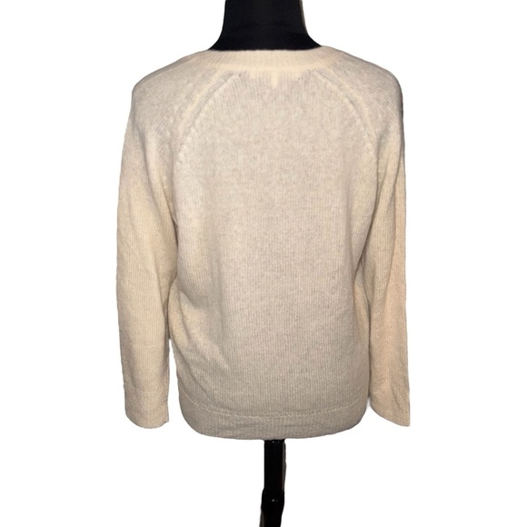 NAKED CASHMERE Women’s V-Neck 100% Cashmere Sweater - Almond Plus 1X - Picture 2 of 11
